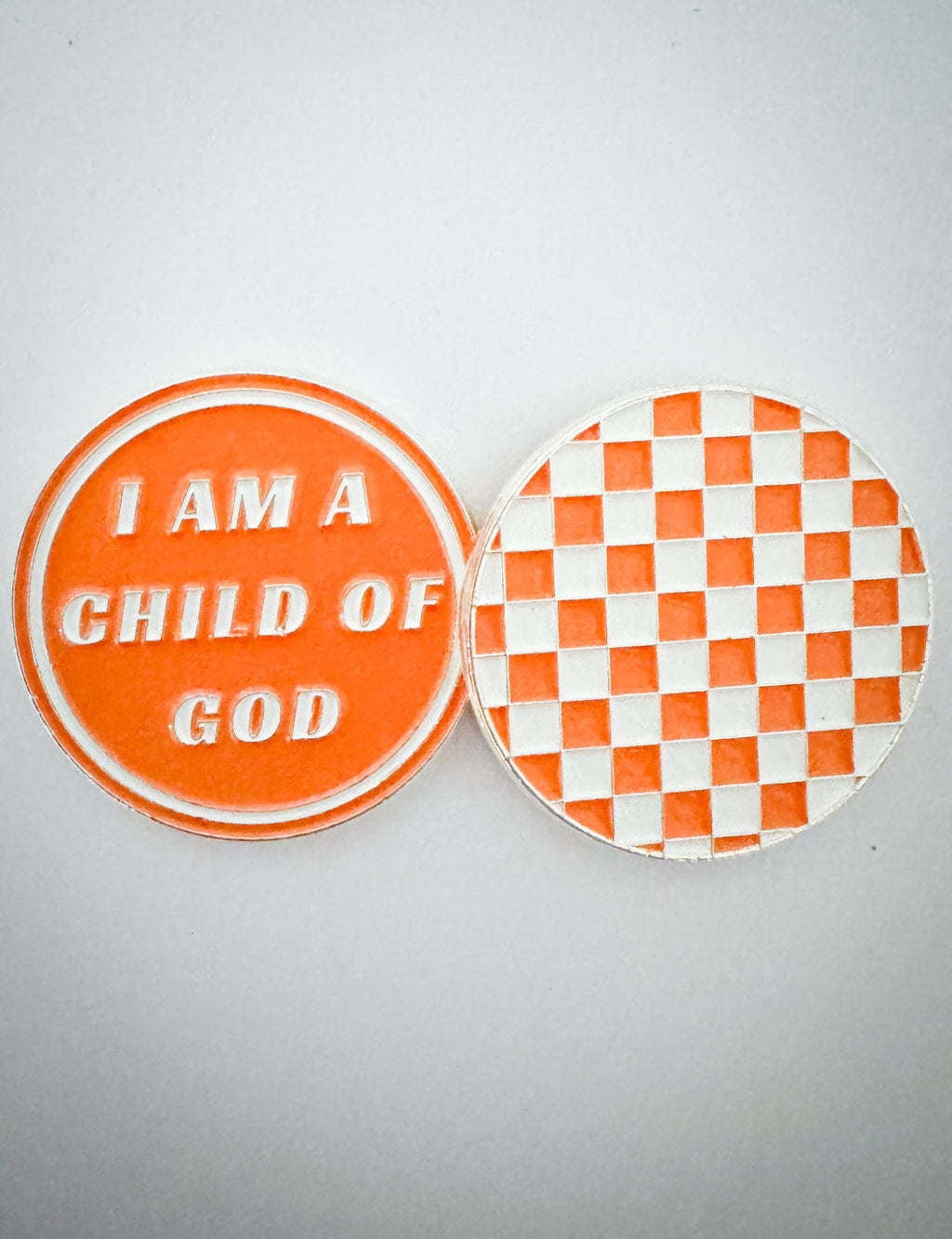 I am A Child of God Checkered Silver